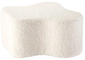 Krémovobiely detský puf z textílie buklé Cloud – Wigiwama