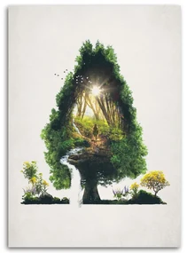 Gario Obraz na plátne Cesta v strome - Barrett Biggers Rozmery: 80 x 120 cm