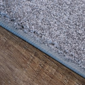 AladinWorld Expres, Kusový koberec Velur Ultra strieborný, 100x200, šedá, obývacia izba