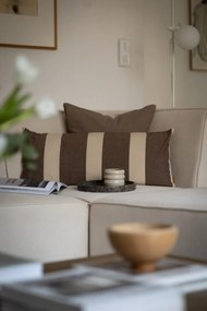 Ferm Living Vankúš z organickej bavlny s výplňou Strand 30 × 72 cm