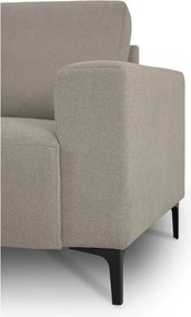 Svetlohnedá ženilková rohová pohovka (ľavý roh/s leňoškou) Fabian – Scandic