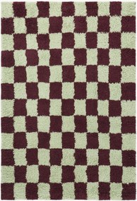 Ručne tkaný kockovaný koberec Bilbao