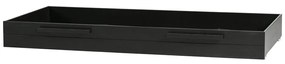 Čierna zásuvka pod posteľ 90x200 cm Dennis – WOOOD