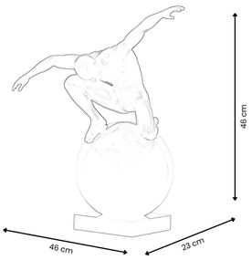 Italy design B&W lampa DOMINANCIA