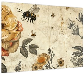 Obraz - Včelia lúka (70x50 cm)