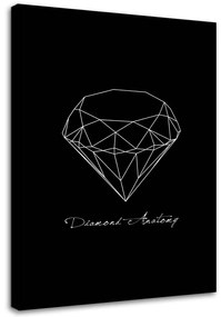 Obraz na plátně Geometrický diamant - 70x100 cm