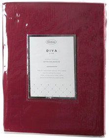 SATÉNOVÉ OBLIEČKY DINA 200X220 CM 2 KS 70X80 CM BORDOVÉ