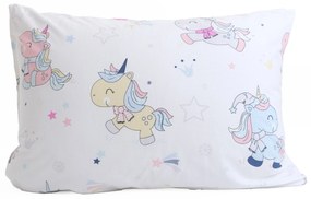 Bavlnená obliečka na vankúš Renforcé 50 x 70 cm - Kúzelné jednorožce