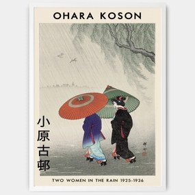 Plagát Two Women In The Rain | Ohara Koson