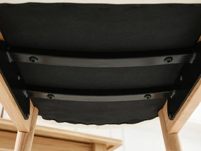 Jedálenská stolička Camisetas (krémová + dub). Akcia -23%. Vlastná spoľahlivá doprava až k Vám domov. 1136489