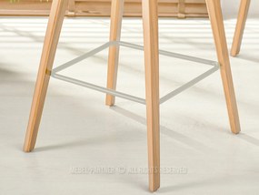 Barová stolička Lageze (béžová + dub). Akcia -13%. Vlastná spoľahlivá doprava až k Vám domov. 1136400