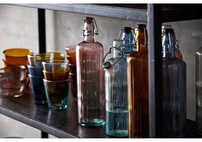 Ružová sklenená fľaša na vodu Bitz Kusintha, 1,2 l