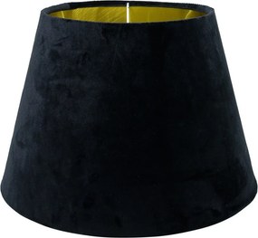 Čierne zamatové tienidlo Dia 30cm - 20 * 30 * h21cm