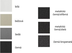 Kuchynský granitový drez ENZO - 57,6 x 46,5 cm - čierny, 6506571005-77