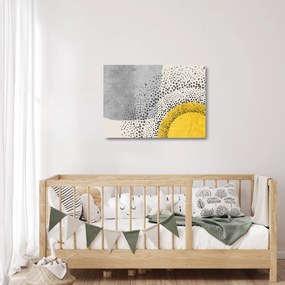 Sklenený obraz - Abstraktná maľba pláže N⁰3 (70x50 cm)