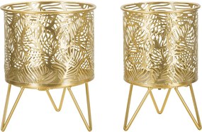 Sada 2 ks stojanů na květiny Naty zlatá