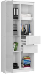 Skriňa Rexa II 80 cm biela lesk