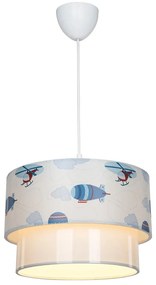 Bielo-modré detské svietidlo - Squid Lighting