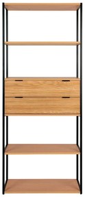 Knižnica v dekore jaseňa v prírodnej farbe 84,5x200 cm Minato – House Nordic