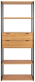 Knižnica v dekore jaseňa v prírodnej farbe 84,5x200 cm Minato – House Nordic