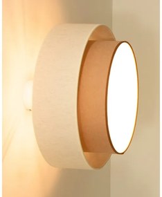 Prisadený luster NATIA 1xE27/60W/230V biela/hnedá