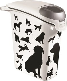 Curver PET 210341 Kontajner na krmivo čiernobiely 10 kg