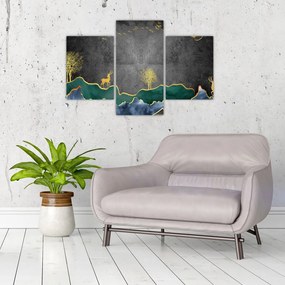 Obraz - Horská scenéria (90x60 cm)