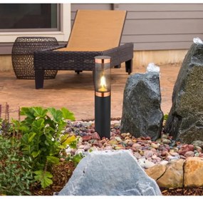 Globo 3158BC - Vonkajšia lampa BOSTON 1xE27/23W/230V IP44 45 cm čierna/meď