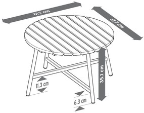 Príručné stolíky »Elin«, 2 ks