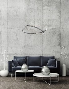 LED luster Livorno 45 Chrome