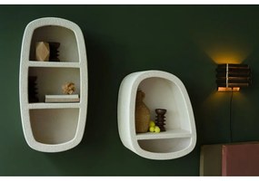 Krémová poschodová polica 23 cm Veda – Dutchbone