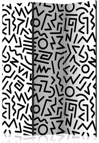 Artgeist Paraván - Black and White Maze [Room Dividers]