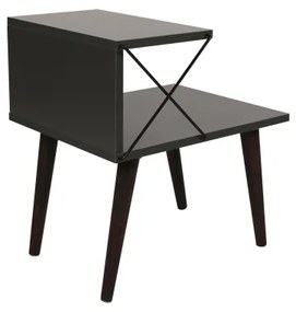 Nočný stolík CROSS 55x50 cm antracit