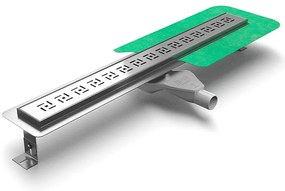 Lineárny sprchový žľab Vent 800 brúsený povrch