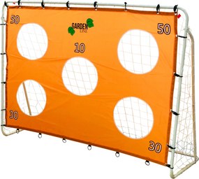 Garden Line FUTBALOVÁ BRÁNKOVÁ SIEŤ S CIEĽOVOU PODLOŽKOU – 213 x 152 x 75 CM *3401