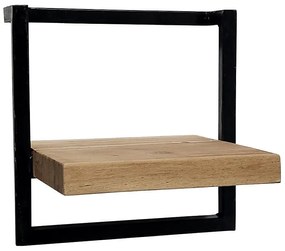 Polička BO SPEC-145 akácia/čierna