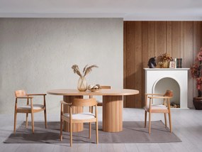 Jedálenský stôl Napoli Natural 170x90 cm s luxusnými stoličkami