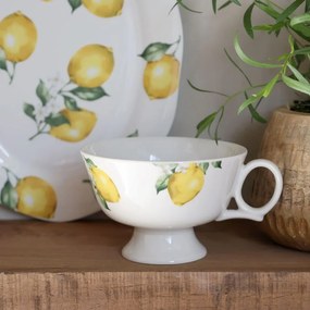Porcelánový hrnček s citrónmi Maison Limone Blossom - 12 * 8 cm / 310ml