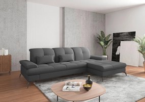 XXXLutz ROHOVÁ SEDAČKA, textil, tmavosivá Sit & More - Sedačky - 000144009619