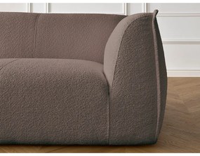 Hnedá pohovka z textílie buklé 242 cm Giorgia – Bobochic Paris