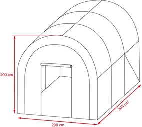 Veľký zahradný fóliovník Avenberg 3.0 m