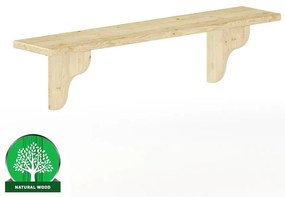 Polička borovica PK120-100x25x20 surová