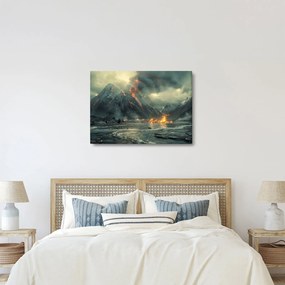 Obraz - Erupcia sopky (70x50 cm)