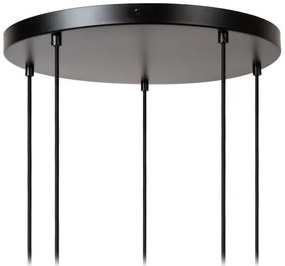 Lucide 45408/15/99 - Luster na lanku ILONA 5xE27/40W/230V čierna/béžová