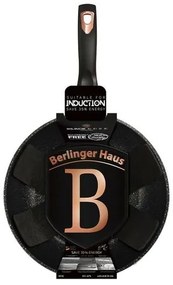 Berlinger Haus Wok Panvica s mramorovým povrchom Black Rose Collection, 30 cm