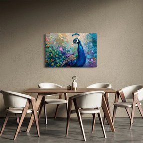 Obraz - Maľba páva (90x60 cm)