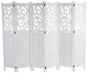 Paraván Shabby vintage Istambul - 170 x 240 cm - Biela