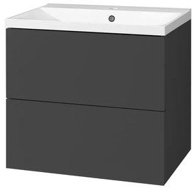 Mereo Mereo, Aira, kúpeľňová skrinka s umývadlom z liateho mramoru 61 cm, MER-CN750M