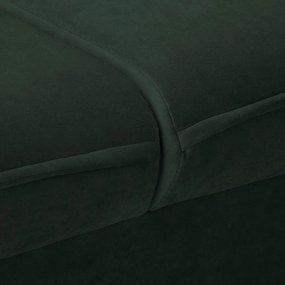 Tmavozelená zamatová pohovka 138 cm Juli – Ropez