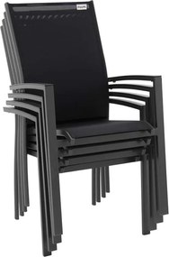 Doppler EXPERT ANTRACIT, stohovateľné kreslá, 4+1